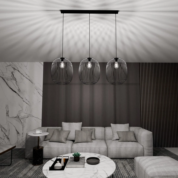 Lampa wisząca Emibig ONYX 3 BL 1304/3