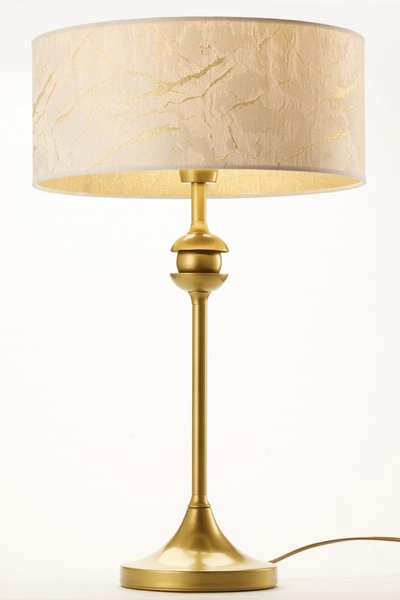 Klasyczna Lampa biurkowa KASZMIR wys. 54cm 1xE27 15W IP20 | złoty połysk