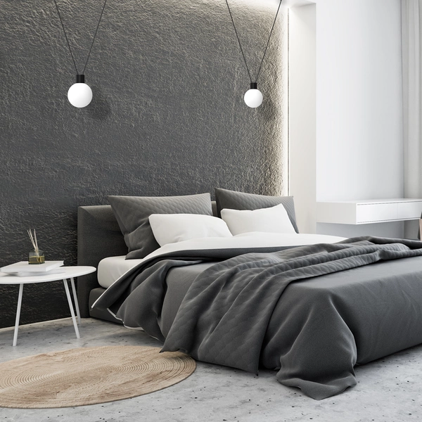 Lampa wisząca CAPRI, MLP8817, czarny/biały, 1x7W G9