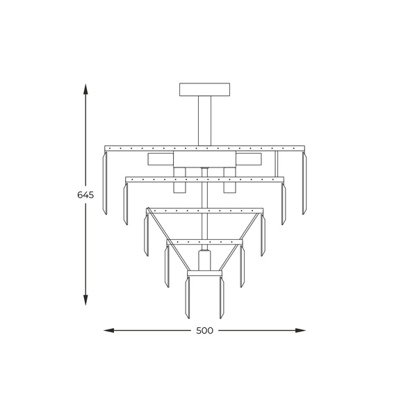 FC17106/6+3+1-GOLD+CL AMEDEO LAMPA SUFITOWA