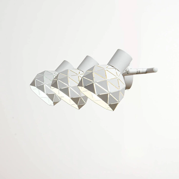 Nowoczesny spot sufitowy biały REUS 3 pkt.