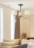 Lampa sufitowa ESTERA 33-11664 chromowa z jasnokremowymi abażurami 3x40W E14