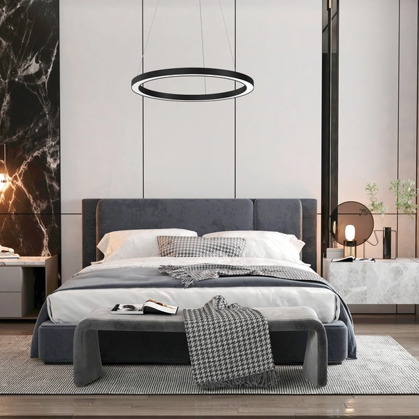 Lampa wisząca GALAXIA, ML8420, czarna, 26W LED, barwa ciepła 3500K