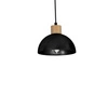 Lampa wisząca ERIK, MLP7226, czarny/drewno, 3x60W E27