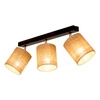 Jute Lampa Sufitowa 3xE27 Max.25W Czarny/Beżowy 56792304