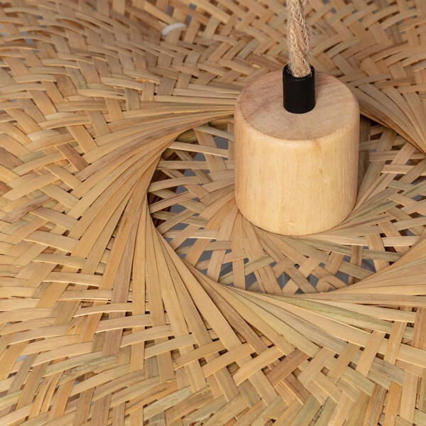 Lampa Wisząca Bambusa Kapelusz 60cm Boho Abruzzo Ponti E27