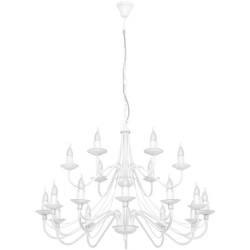 Aldex Żyrandol RÓŻA 18 397S, biały, 18x40W E14