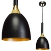 Nowoczesna lampa wisząca CLARK BLACK/GOLD 1xE27 MLP6221