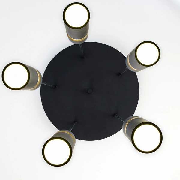 Nowoczesna Lampa wisząca ALAS wys. 35-136cm 5xG10 14W IP20 | Złoty