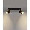 Lampa sufitowa (spot) NERO 2, SL.1070, czarny/złoty, 2x40W GU10