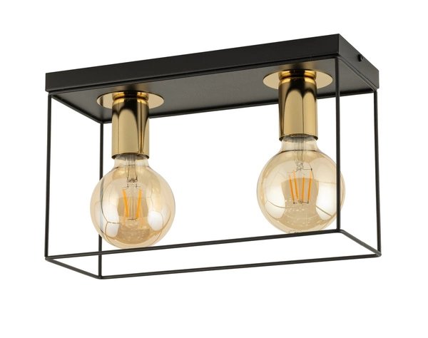 Lampa Sigma VOX 2 Plafon czarny/złoty 40703