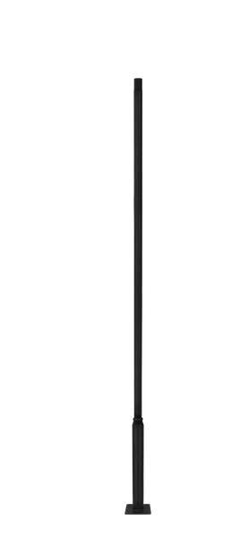 Składany maszt pod latarnię latarnia słup oświetleniowy składany 4m czarny PRIME