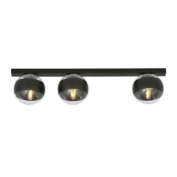 Lampa sufitowa Emibig FIT 3 Czarny/STRIPE 1123/3