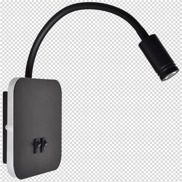 Lampka nocna BASE 8W+2W BLACK ML6352