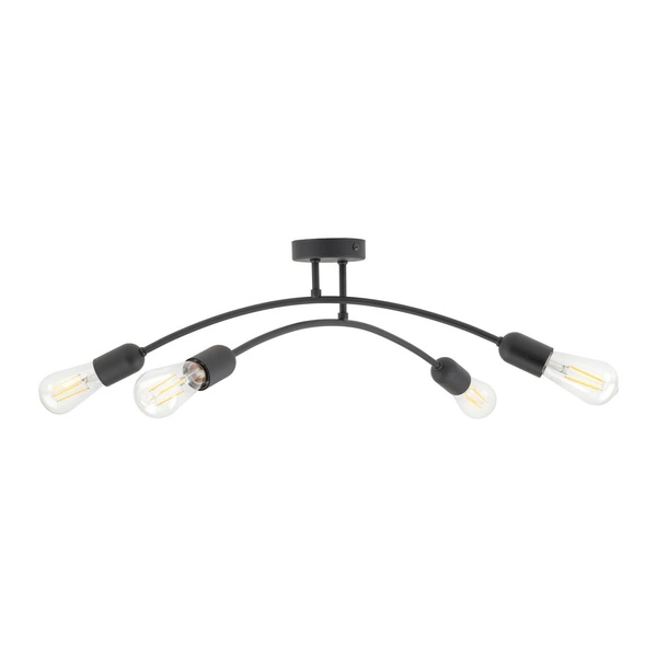 HELIX BLACK LAMPA SUFITOWA 4 PŁ 4687