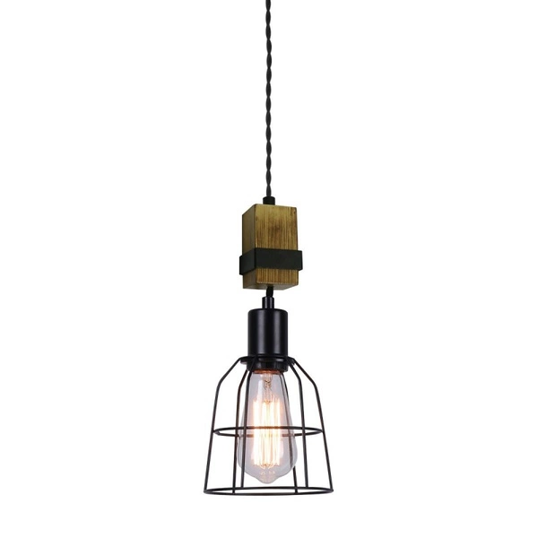 Lampa wisząca LOFT Ponte śr. 14cm E27 | czarny