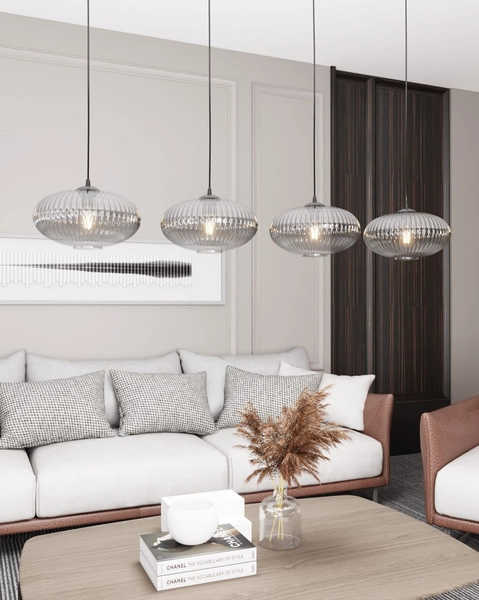 Lampa wisząca Emibig COCO 4 BL GRAFIT 1377/4