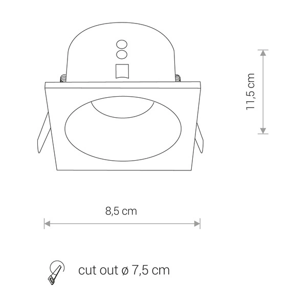 8368 Oprawa oświetl."DELTA WHITE" 8368