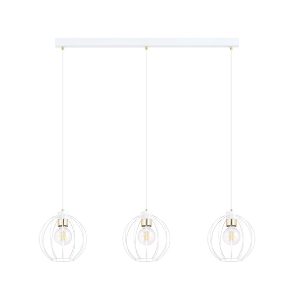 Lampa wisząca Emibig GINO 3 Biały/GOLD 1223/3