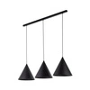 CONO BLACK LAMPA WISZĄCA 3 L LISTWA 10060