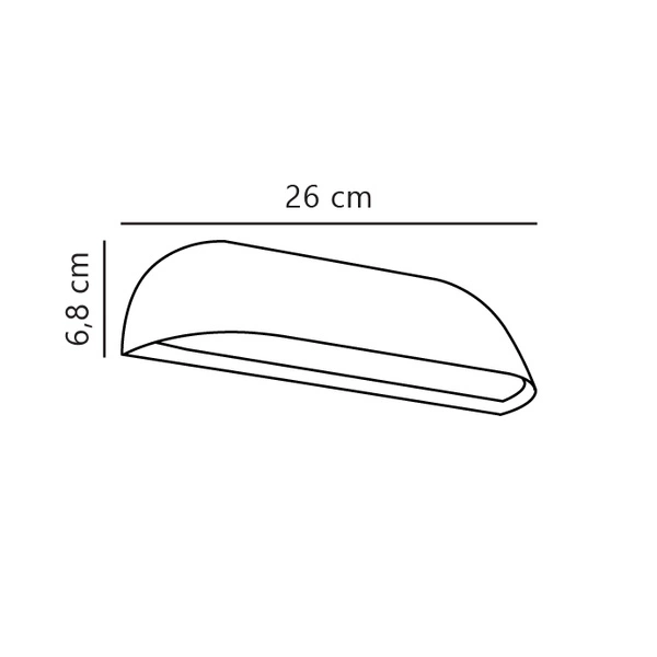 Kinkiet FRONT LED 3000K Biała ciepła Metal | Biały