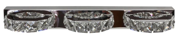Kinkiet SHIPI 23-45324 chrom/transparentny 3x3W LED, barwa zimna 6500K