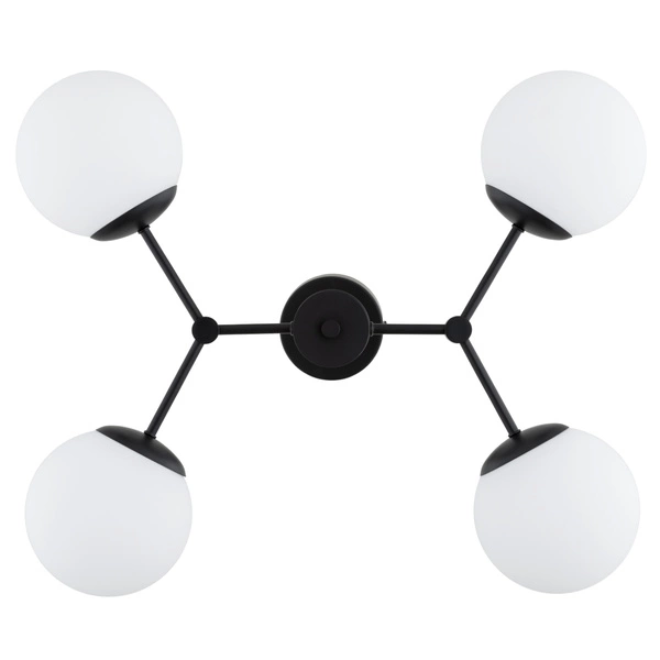 Lampa sufitowa ALFA FOTON CZARNA & BIAŁA 4xE14 60cm | 63343
