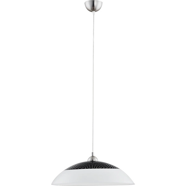 Lampa wisząca ALFA BEN CZARNO-BIAŁA 1xE27 36cm | 9185