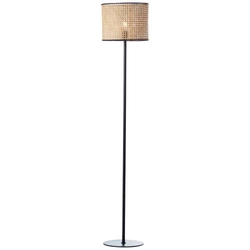 Lampa stojąca Brilliant Wiley 1x60W E27 Rattan Metal/Rattan