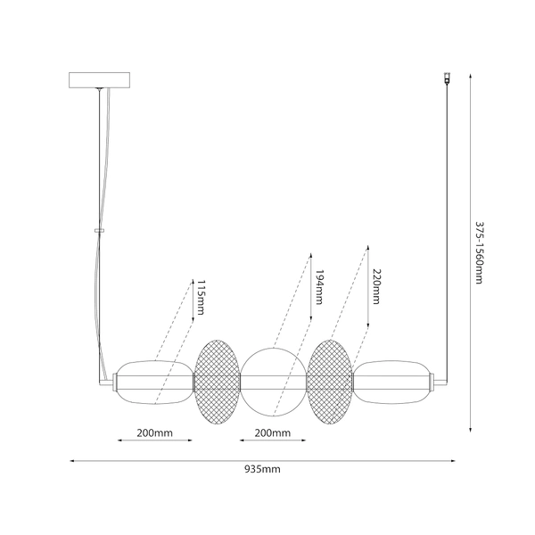 Lampa wisząca ARAME 32W LED