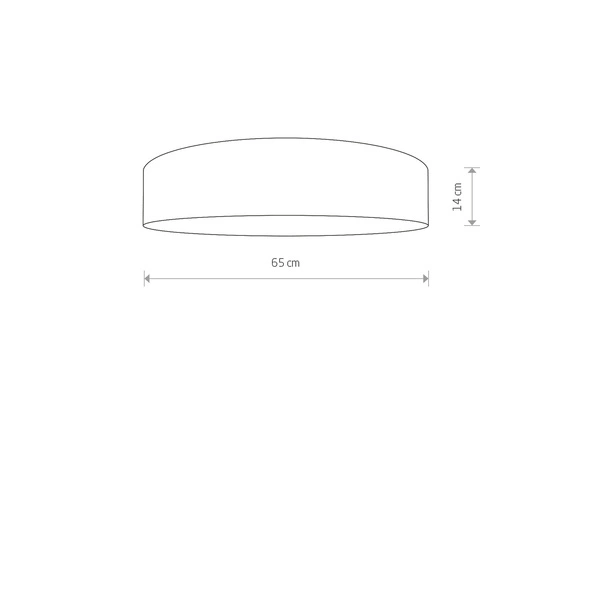 Plafon lampa sufitowa CROCO grafitowy śr. 65cm 8956