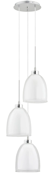 Lampa wisząca ALFA RONDA BIAŁA 3xE27 34cm | 60141