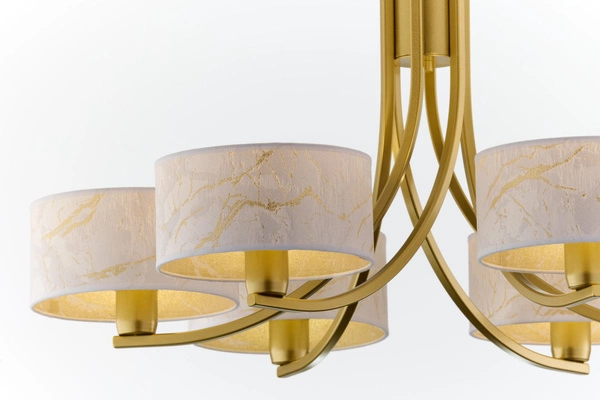 Klasyczny Żyrandol ARTHUR wys. 71cm 6xE27 15W IP20 | złoty połysk