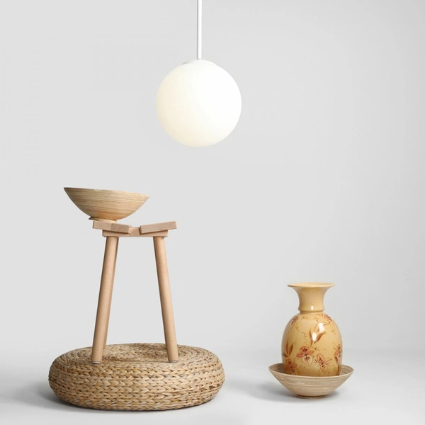 Aldex Lampa wisząca BOSSO 1087G, 30 cm, biała, 1x60W E27