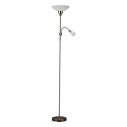 LAMPA PODŁOGOWA CHROM 1XE27 / 1XE14