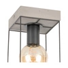 Betonowa lampa sufitowa Gretter 1xE27 Max.60W Szary beton/Czarny metal 919408136