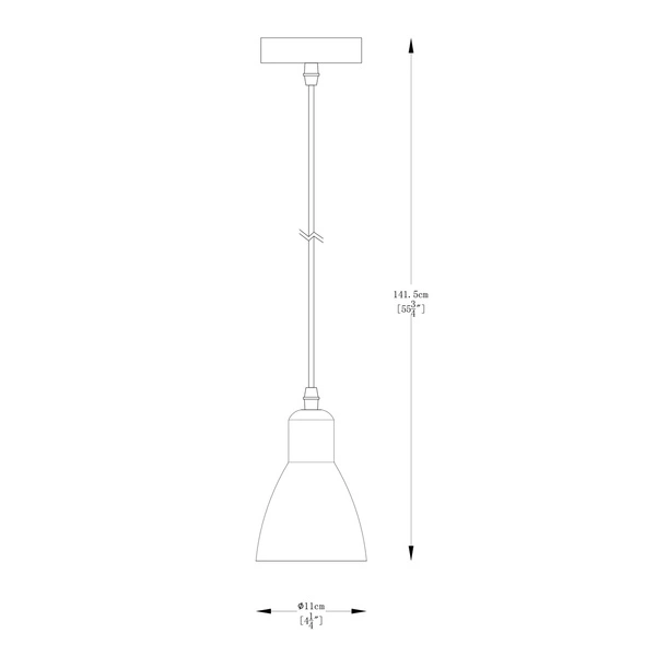 A8102-1 MORA LAMPA WISZĄCA CZARNA/BLACK