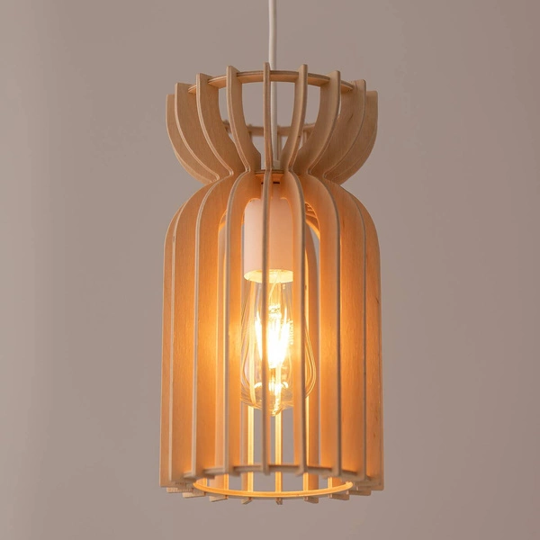 Lampa wisząca KYMI B szer. 16 cm E27 | biały 10571