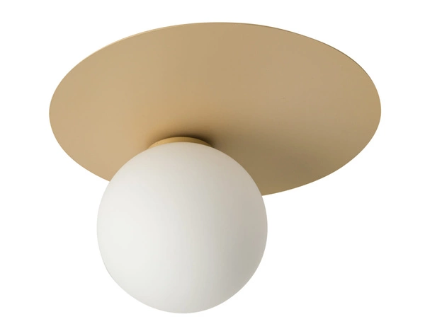 Nowoczesny plafon do biura i domu ARGON G9 12W szer. 27cm | złoty