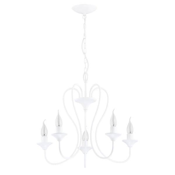 Żyrandol klasyczny świecznikowy UNITY śr. 51cm biały