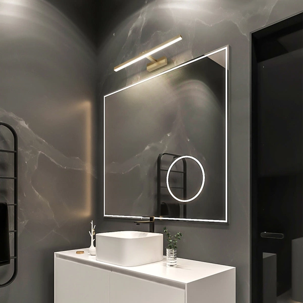 Kinkiet LED UNO-BH-046 50cm 12W barwa neutralna 4000K | złoty