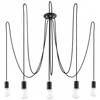 Lampa wisząca EDISON 5 SL.0371 czarna 5xE27