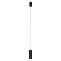 Lampa wisząca Moldes szer. 6cm 7W LED ciepła biel 3000K | czarny