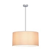 Lampa wisząca Rima 1xE27 maks. 60W chromowany metal/antracytowy kabel z tkaniny/szary klosz z tkaniny 197711128