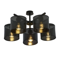 Lampa sufitowa Emibig JORDAN 5 Czarny 1143/5