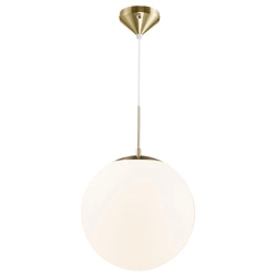 Lampa wisząca GRANT E27 25W Szkło | Mosiądz