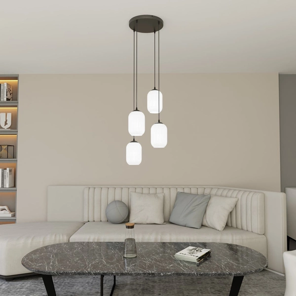 Lampa wisząca Emibig VERDI 4PREM BL OPAL 1435/4PREM