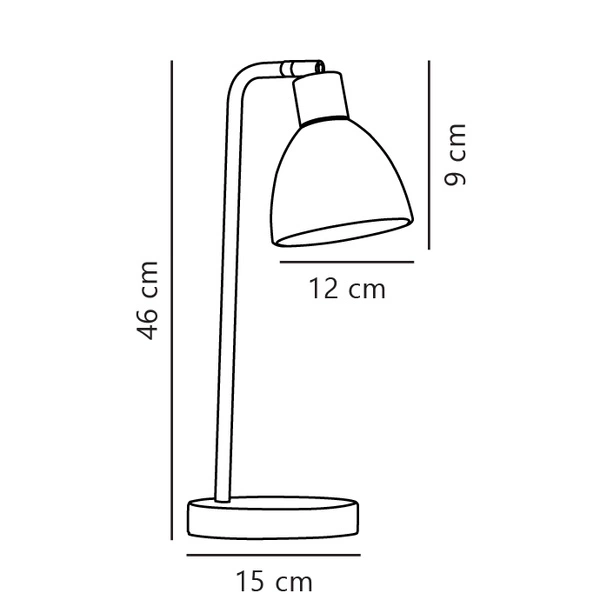 Lampa stołowa RAY E14 25W Metal | Chrom