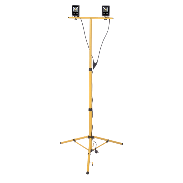 Stojak statyw budowlany + Naświetlacz LED 2x10W wys 1,8m