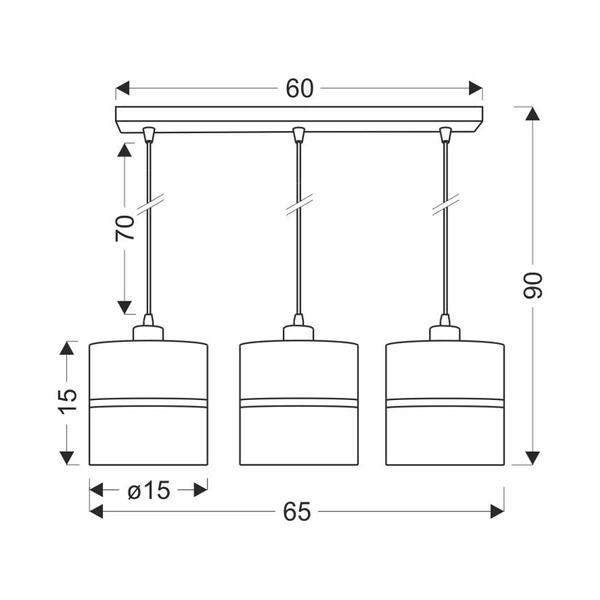 Lampa wisząca ASSAM, 33-17451, czarny/złoty, 3x60W E27